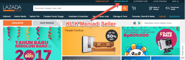 cara berjualan di lazada