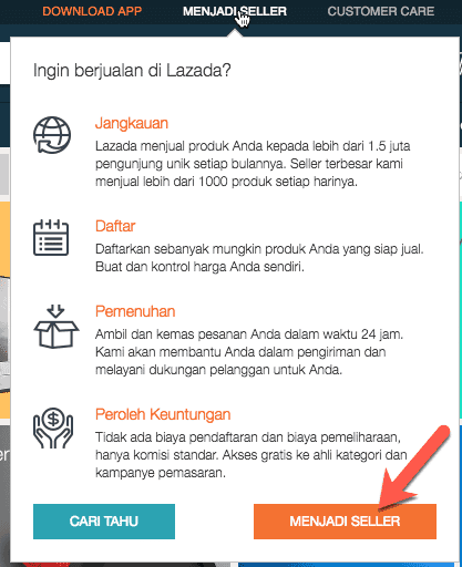 jualan barang di lazada