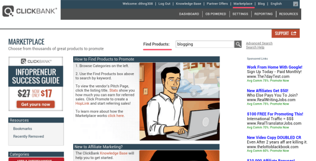 panduan bisnis clickbank